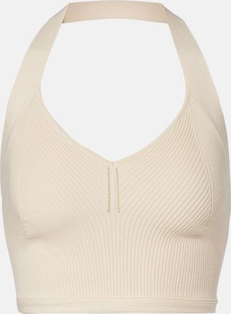 Wardrobe.NYC Top cropped in maglia di cotone