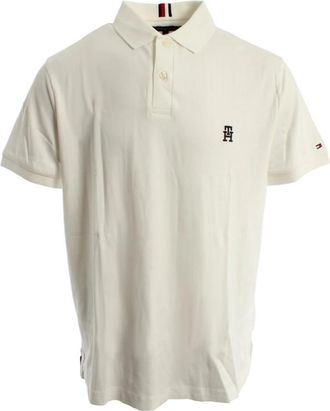 Tommy Hilfiger Polo Shirt - Heren - Polos - Wit - S - Katoen - Tops
