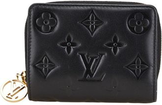 Louis Vuitton Black Noir Leather Coin Purse/Coin Case (Pre-Owned)