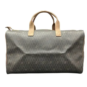 Dior Dark Brown Pvc Boston Bag (Pre-Owned)