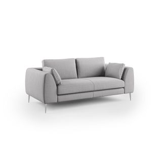 Divani.Store Divani.store - Plano Sof&aacute; Moderno En Microfibra T&eacute;cnica Desmontable 196 Cm Gris