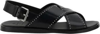 Churchs Verstelbare leren sandalen met gekruiste bandjes - Dames - Sandalen - Zwart - 36 EU - Leer - Schoenen