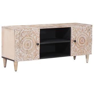 vidaXL Mueble De Tv 105 X 33,5 X 46 Cm Madera De Mango Maciza Vidaxl