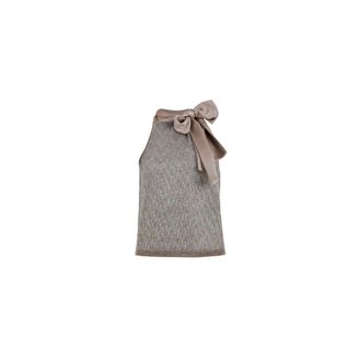 D.exterior Blouses, female, Beige, Size: L Top