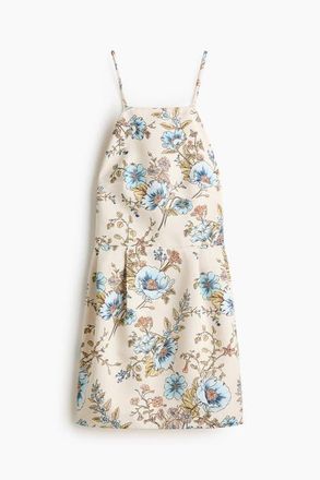 H&M Open-back Strappy Dress in Cream/floral at Nordstrom, Size Xx-Small