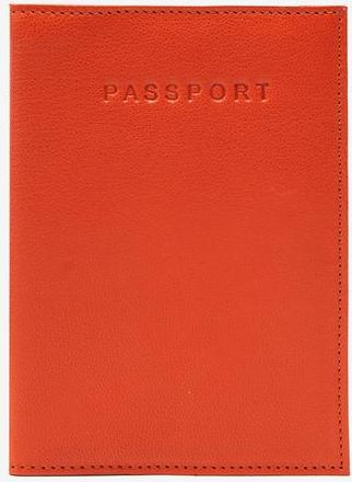Tusk Siam Passport Cover in Orange /Sky at Nordstrom