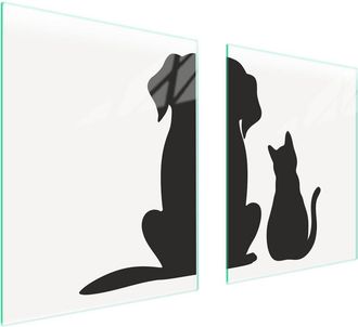 OEM Placa Protectora De Vidrio Para Estufa 85x52 Animales