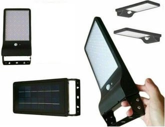 Trade Shop Trade Shop Traesio - Trade Shop - Faro 42 Leds Con Pannel Solar Y Faretto Crepuscolare 20w