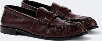 Saint Laurent Le Loafer eel leather penny loafers