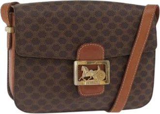 Celine Pre-owned Cross Body Bags, female, Brown, Size: ONE SIZE Pre-owned Plastic Cross Body Bag