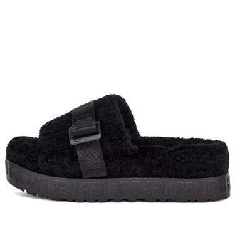 UGG (WMNS) UGG Fluffita Thick Sole Black Slippers 1113475-BLK