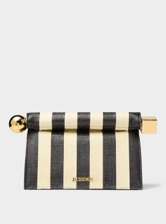 Jacquemus Womens Rond Carr&eacute; clutch