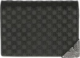 Emporio Armani Zwarte portemonnee en kaarthouder - Stijlvol - Heren - Portefeuilles - Zwart - ONE Size - Accessoires