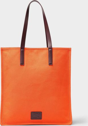 Paul Smith Pure cotton canvas accordion tote bag