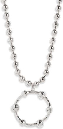 Open Edit Long Ball Chain Necklace in Silver at Nordstrom