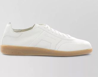 Santoni leather low-top sneakers
