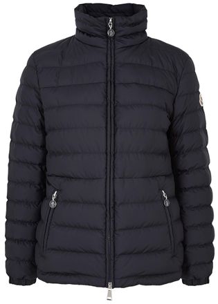 Moncler Abderos Quilted Shell Jacket - Navy - 1 (UK 10 / S)