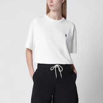 Prada T-shirt in jersey tinto capo bianca
