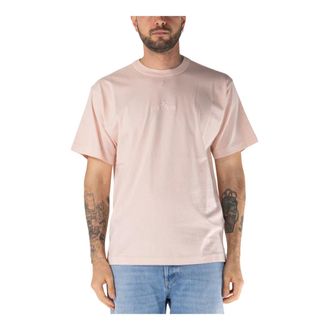 Stone Island T-Shirts, male, Pink, M, Cotton Jersey T-Shirt