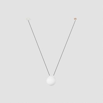 Faro Barcelona Mine Glass Space Colgante Blanco 1l