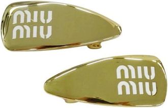 Miu Miu Pre-owned Fermaglio per capelli - - Pre-owned - Donna - Giallo - ONE SIZE