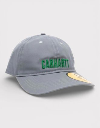 Carhartt Work in Progress Mens Carhartt Logo Embroidered Cap Pale Jade - Grey - Size: O/S