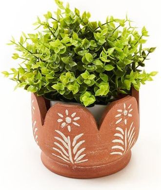 Matr Boomie Vasanta Petals Planter in Brown at Nordstrom
