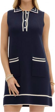 Entro Yacht Club Dress In Navy
