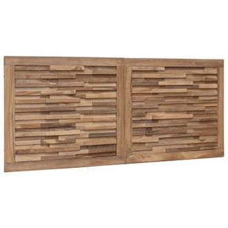 vidaXL Cabecero De Cama Natural Madera De Teca Maciza Vidaxl