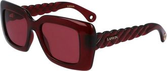 Lanvin Accessoires, Dames, Rood, ONE Size, Zonnebril