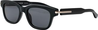 Alexander McQueen Unisex Sunglasses Am0497s Green-Grey Acetate Green-Green-Grey Green/green/grey
