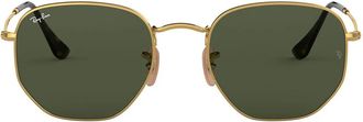 Ray-Ban Sunglasses Rb3548 N 001 Hexagonal Gold/Green G 15 Unisex