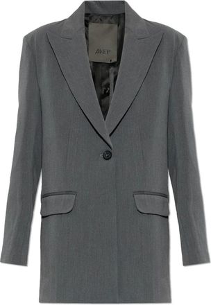 Akep Single-Slit Blazer - Dames - Jassen - Grijs - Maat: 2XS Wol