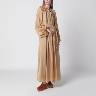 Zimmermann Mahon maxi dress in silk habotai champagne