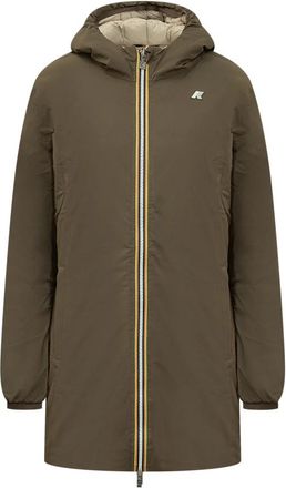 K-Way Denise St Thermo Reversible - Dames - Parka Jassen - Bruin - S - Polyester - Jassen