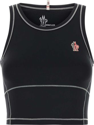 Moncler Black Stretch Nylon Top