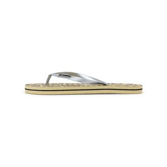 Freddy Infradito flip-flop donna con stampa leopardata e loghi