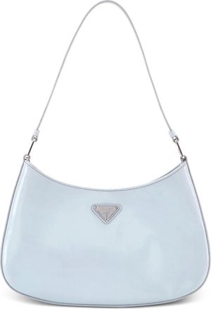 Prada Cleo Shoulder Bag Spazzolato Leather Medium hobo bag - Blauw