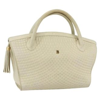 Bally Pre-owned Handbags, female, White, Size: ONE SIZE Pre-owned Leather Handbag