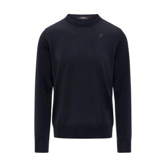 K-Way Maglione Girocollo Sebastien - - Knitwear - Uomo - Blu - S