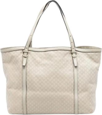 Gucci Pre-owned Tote Bags, female, White, Size: ONE SIZE Pre-owned The Nice tote bag