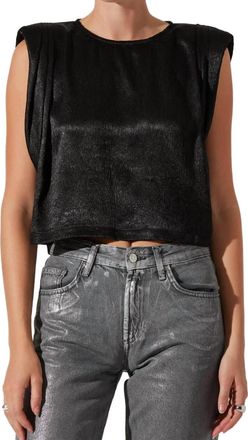 Astr Isola Top In Black