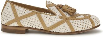 Fratelli Rossetti Womens Loafers Brera Ivory Linen