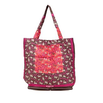 Herm&egrave;s Geprinte Zijde Tote Bag