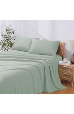 Modern Threads Solid Microfiber Sheet Set in Seafoam at Nordstrom Rack, Size California King