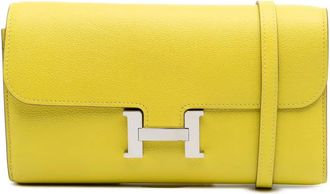 Hermès Borsa a tracolla Evercolor Constance Wallet To Go 2021 - Giallo