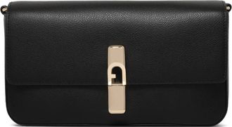 Furla Iride Schoudertas S - Dames - Schoudertassen - Zwart - ONE Size - Leer - Tassen