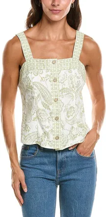 Vince Camuto Button-Down Tank