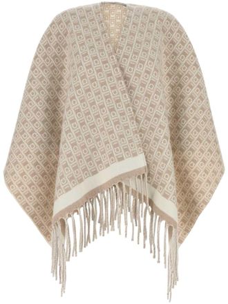 Ferragamo embroidered reversible scarf - women - Virgin Wool - OS - Neutrals