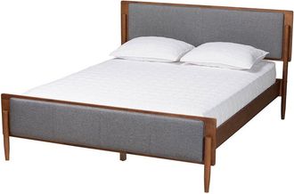 Baxton Studio Dnu Unprofitable Baxton Studio Powers Mid-Century Modern Platform Bed
